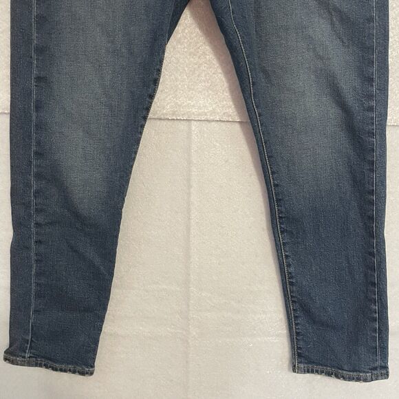 Levi's Wedgie Skinny Jeans Women’s 31 Blue Dark Wash Button Fly High Rise NEW - Picture 4 of 12